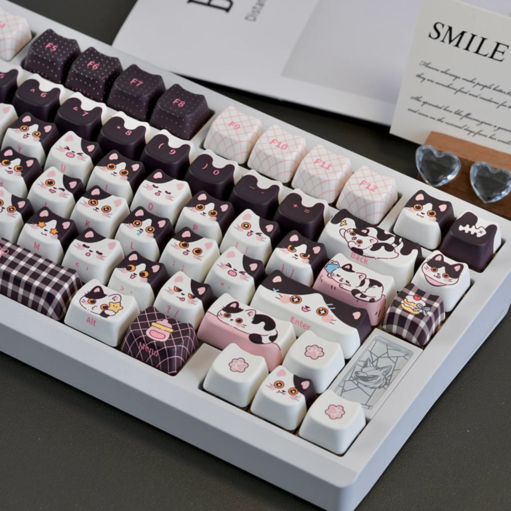 Cow-Cat Keycap Set (PBT)