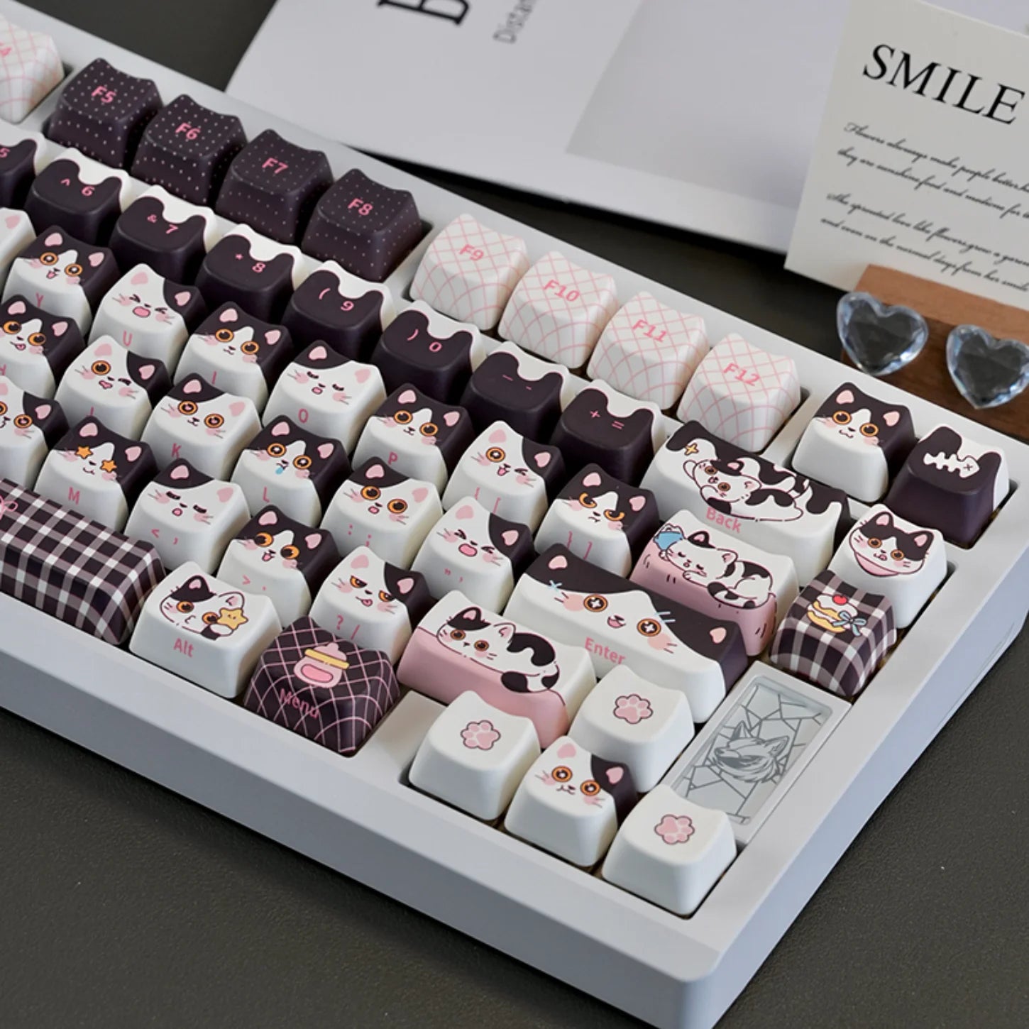 Cow-Cat Keycap Set (PBT)