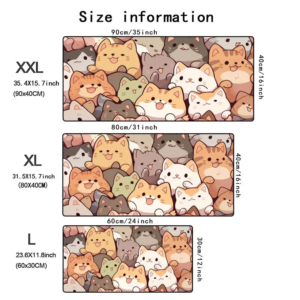Anime Cat XXL Desk Mat
