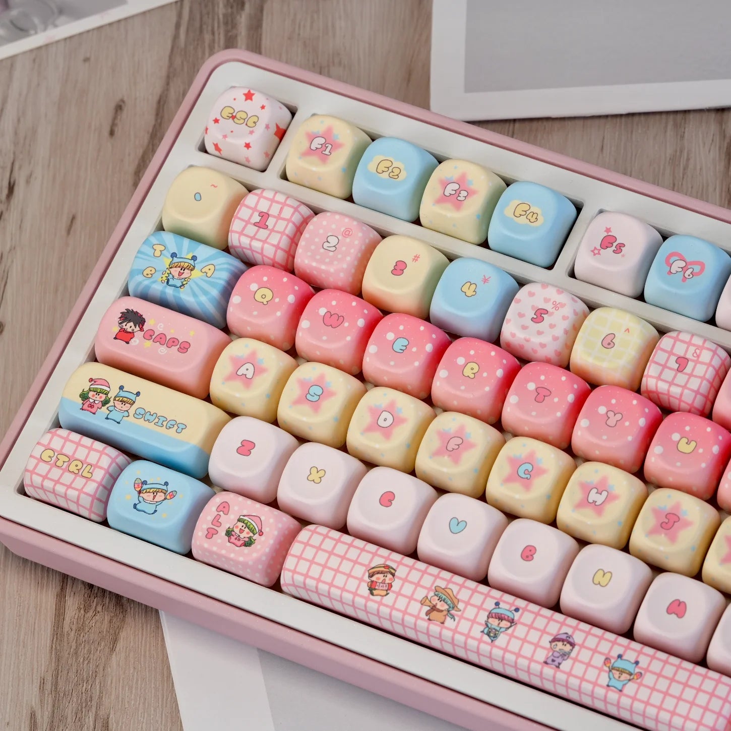 Magic Cat Keycap Set (Pink)