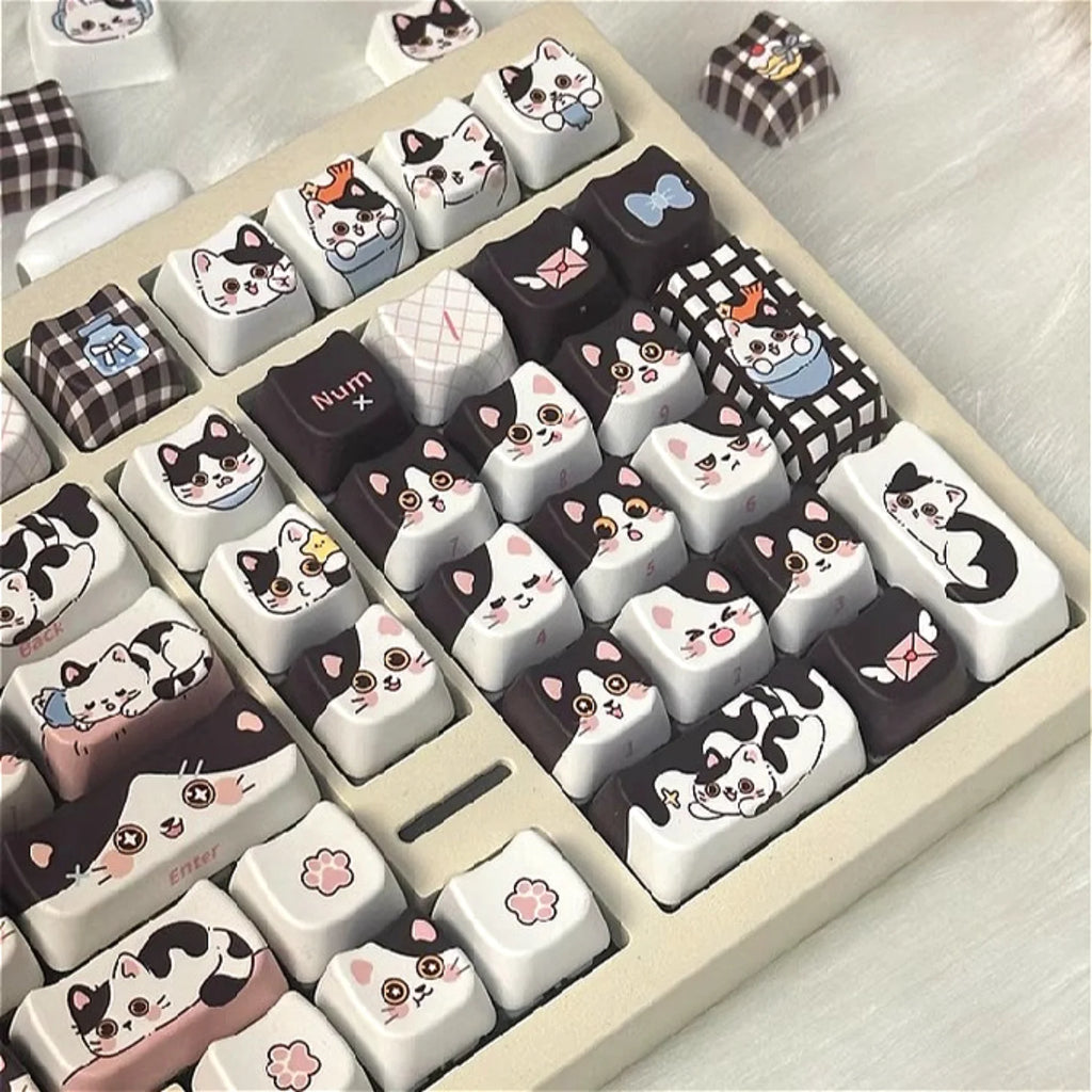 Cow-Cat Keycap Set (PBT)