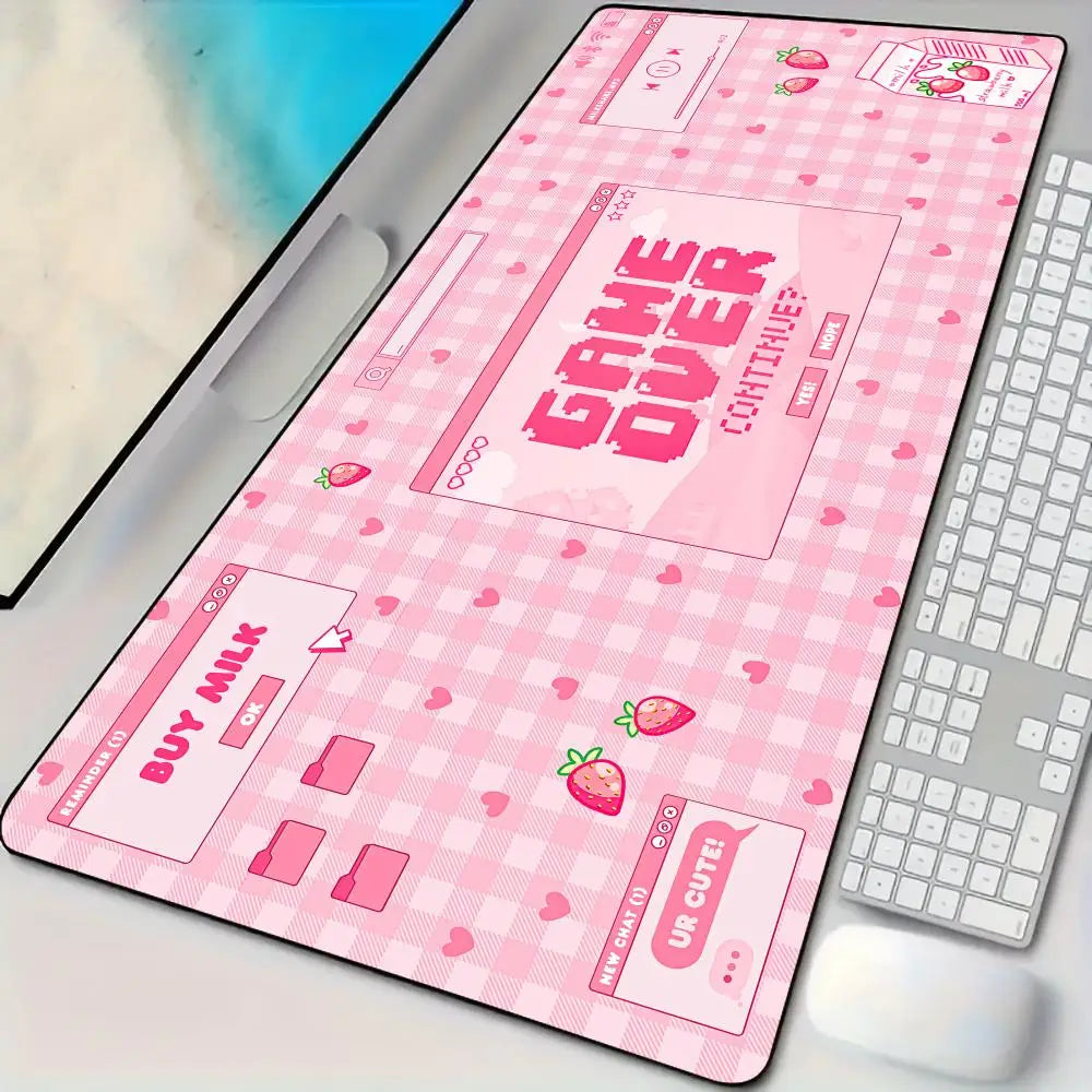 Pink Kawaii Gaming Mouse Pad