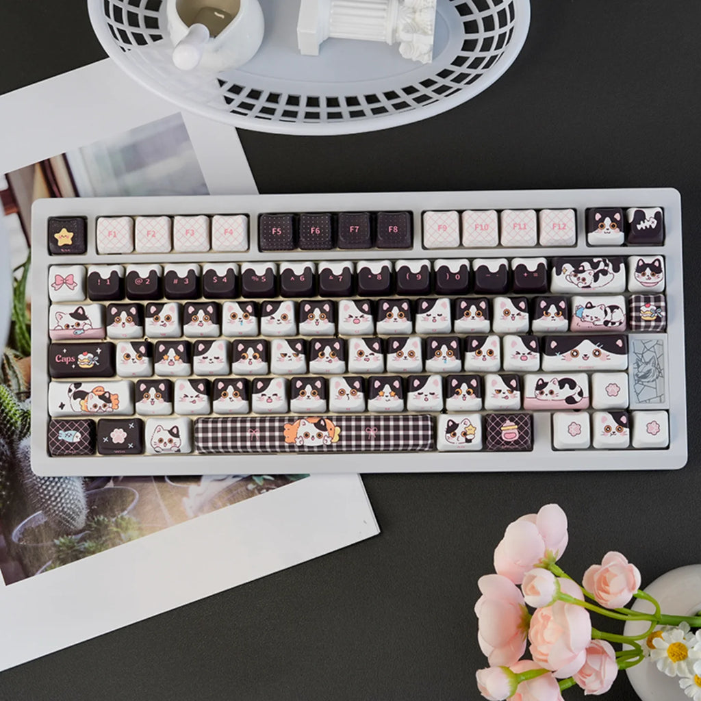 Cow-Cat Keycap Set (PBT)