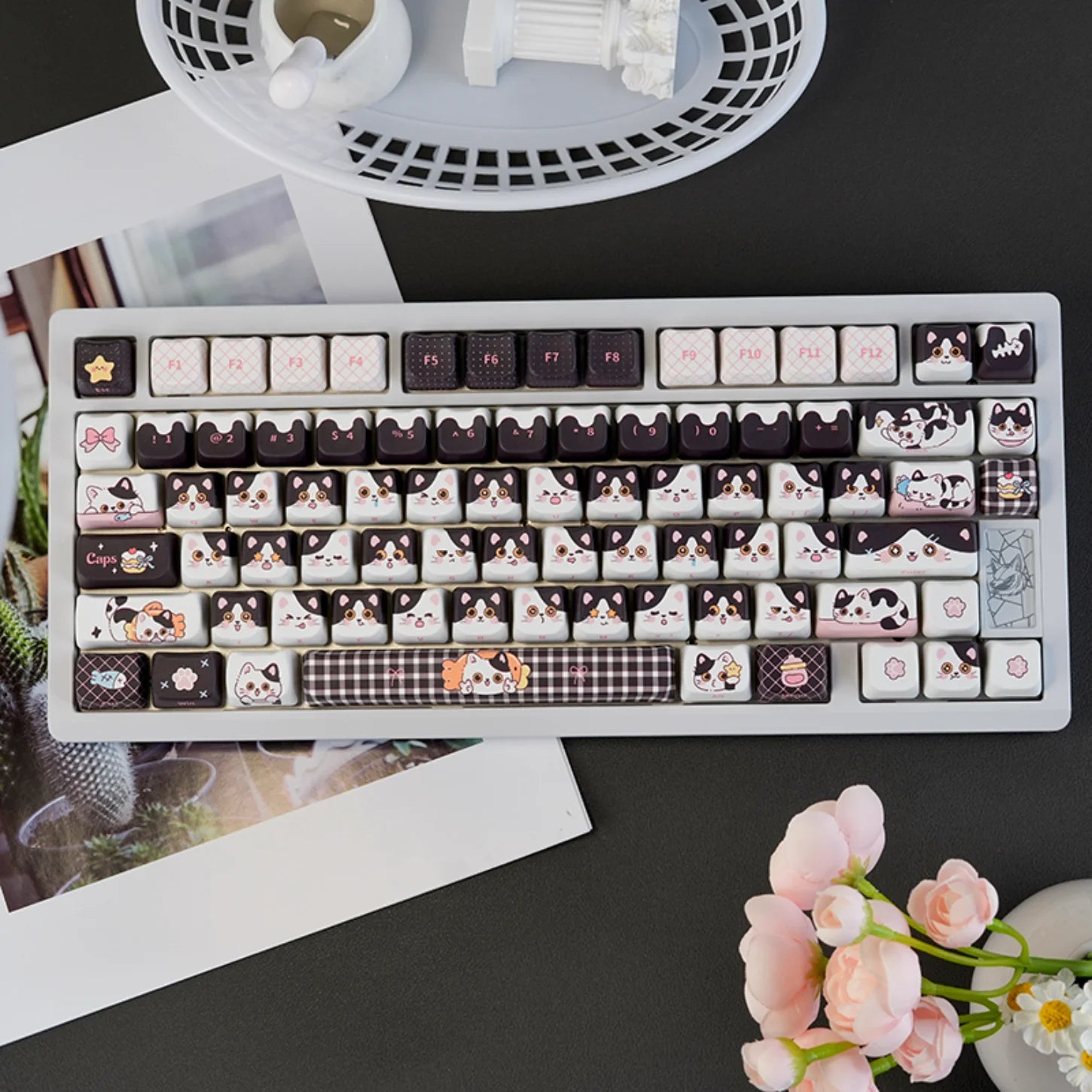 Cow-Cat Keycap Set (PBT)