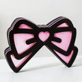 Bowknot Monitor Decor (Black & Pink)
