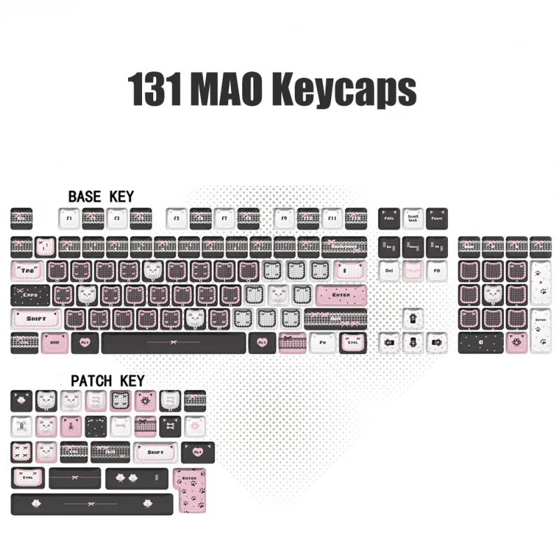 Lace Cat Keycap Set