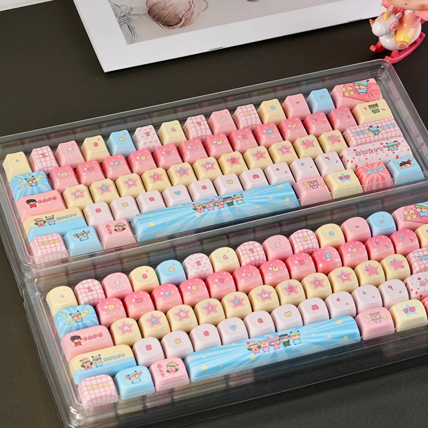 Magic Cat Keycap Set (Pink)