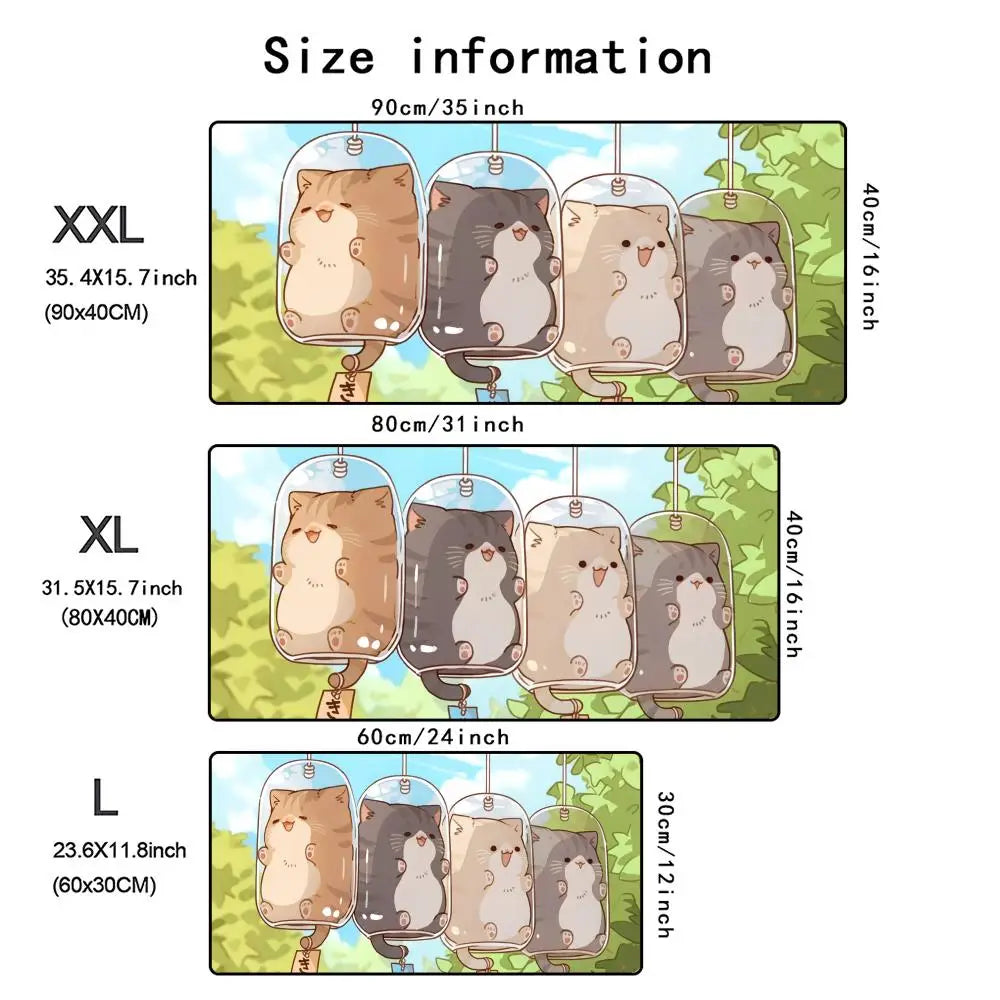Anime Cat XXL Desk Mat
