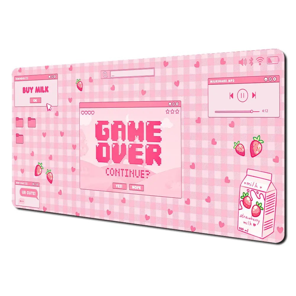 Pink Kawaii Gaming Mouse Pad