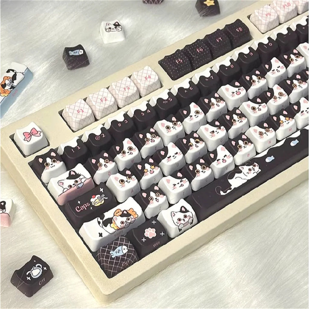 Cow-Cat Keycap Set (PBT)