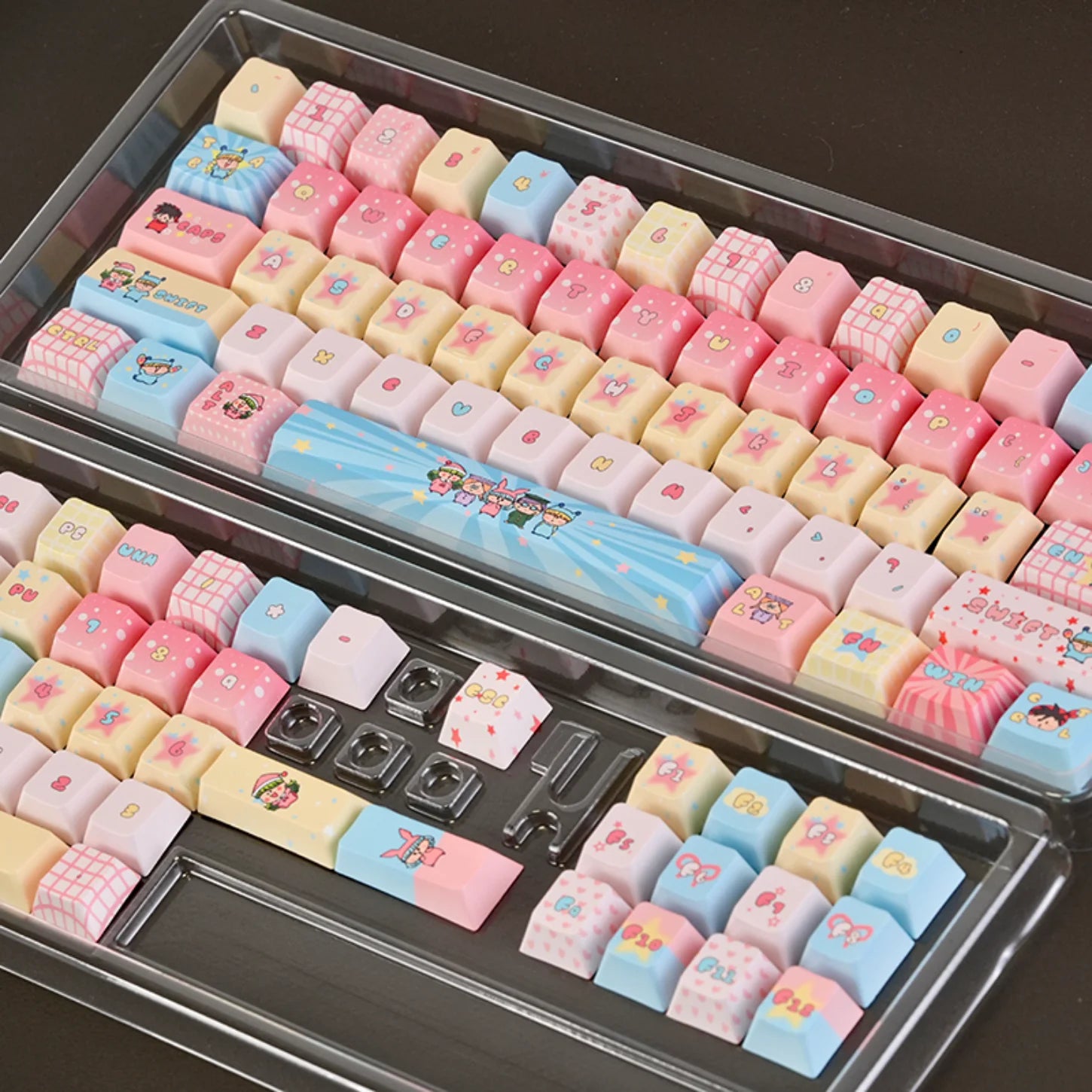 Magic Cat Keycap Set (Pink)
