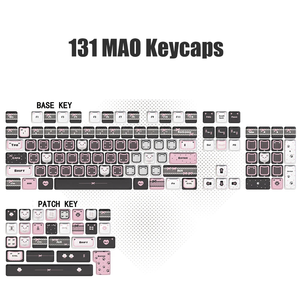 Lace Cat Keycap Set