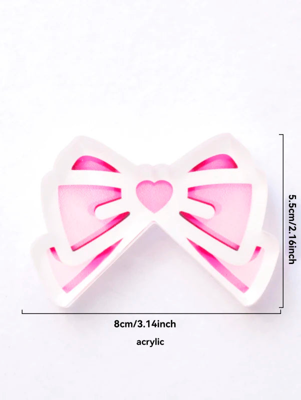 Kawaii Bow Monitor Decor (Pink)