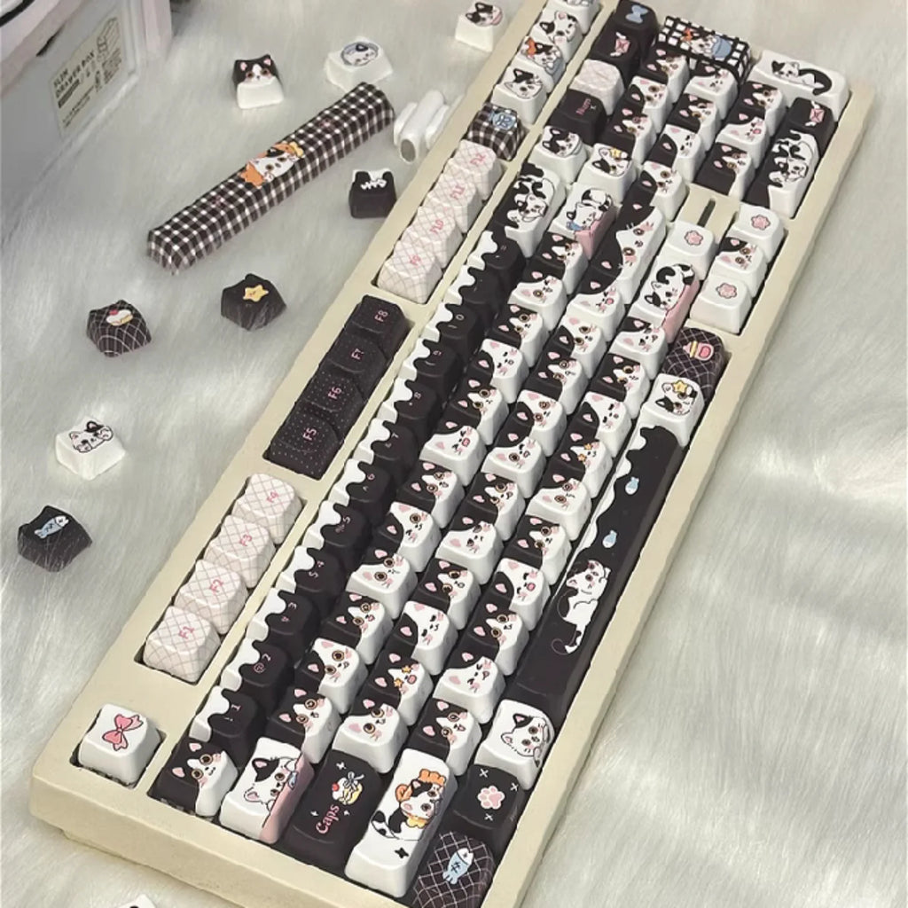 Cow-Cat Keycap Set (PBT)