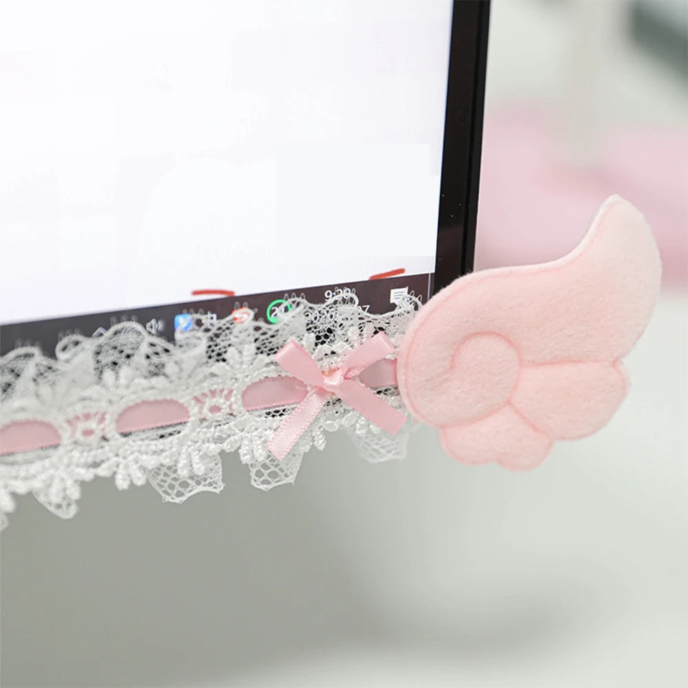 Lace Bow Monitor Decor