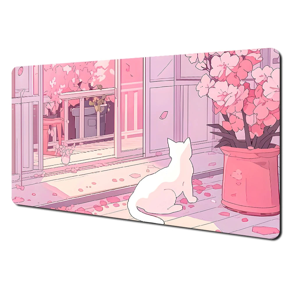 Pink Kawaii Gaming Mouse Pad