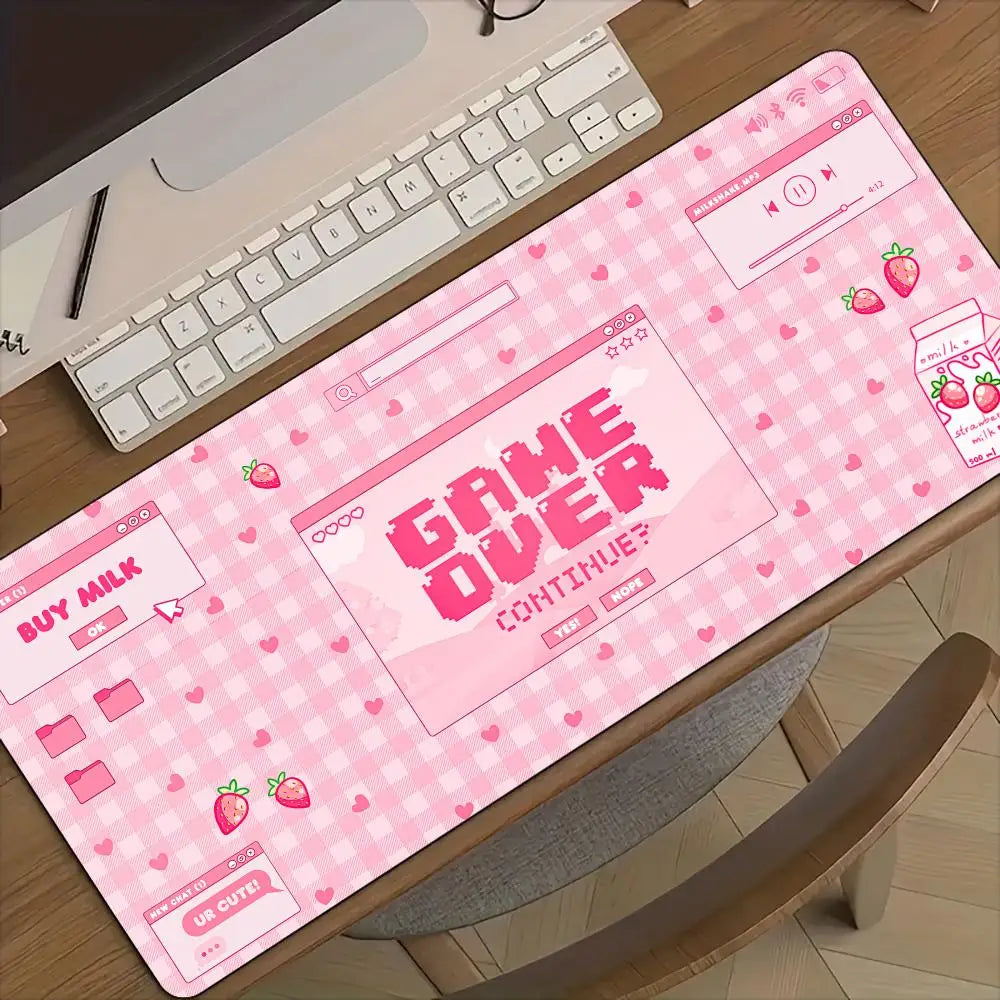 Pink Kawaii Gaming Mouse Pad